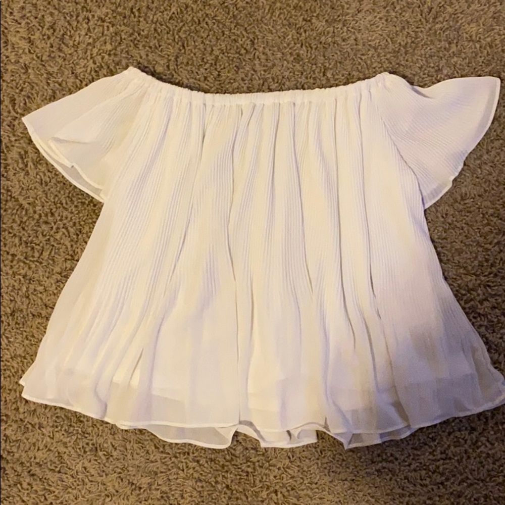 Off the Shoulder White Top